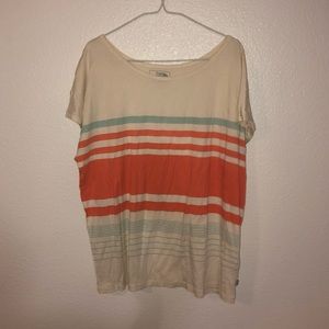 Striped North Face tee shirt